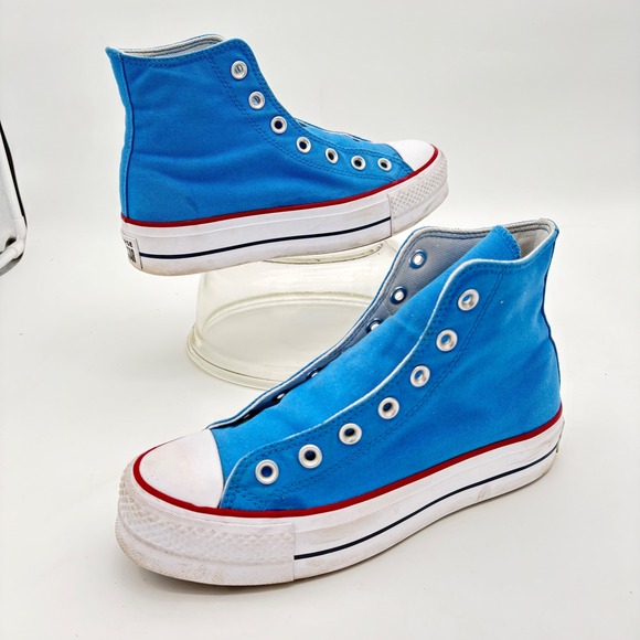 Converse Chuck Taylor All Star Platform lift rise High Top Blue Womens 7 171209C - Picture 9 of 14